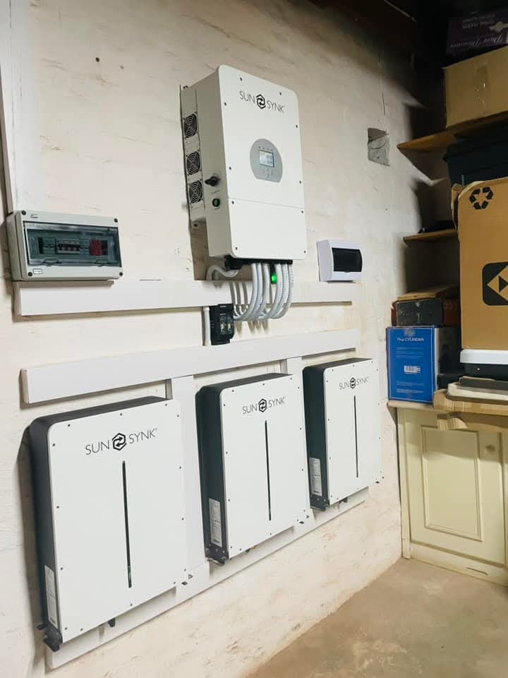 Residential solar panel installation