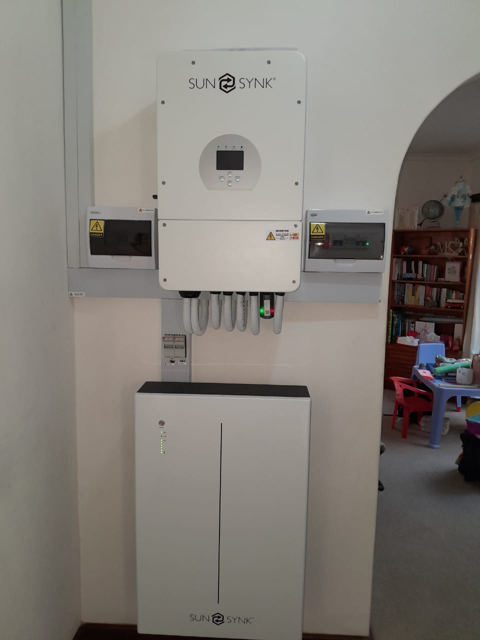 Ground mount solar panel work